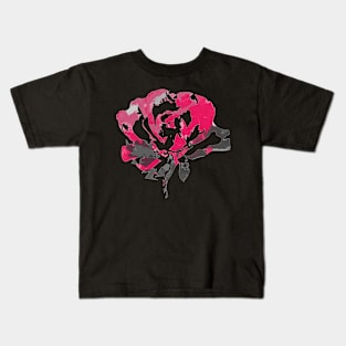 Rose is Red Abstract Kids T-Shirt